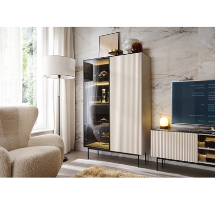 Showcase Cabinet LED 163 – Vicenza Oak