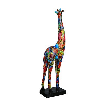 Decorative Sculpture Giraffe Pop Art