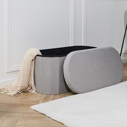 Foldable Bench Chest in Grey