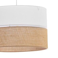 Pendant Lamp Linobianco - White & Brown