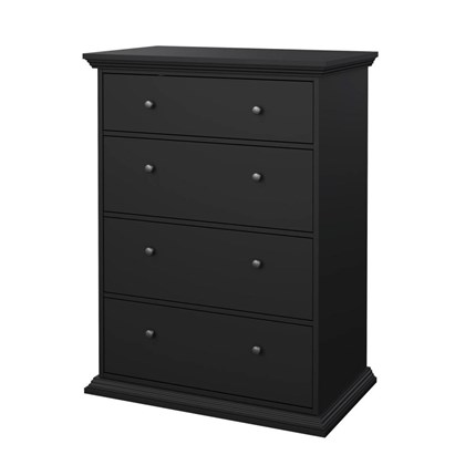 North Chest 4 drawers Black