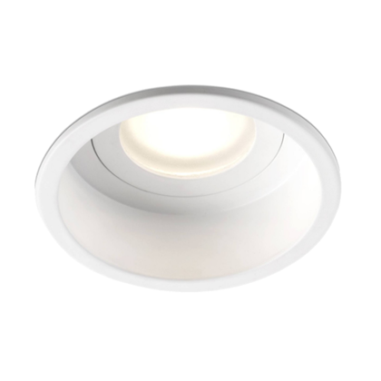 Hyde White Round Recessed 1 x GU10 IP44