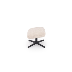 Fredy Leisure Chair with Stool – Light Beige
