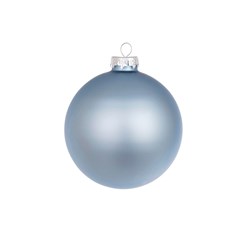 Matt Powder Blue Glass Ball 6cm