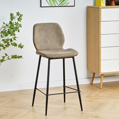 Barstool Microfiber 94cm - Brown