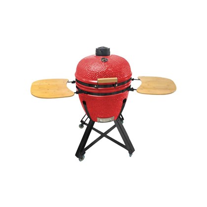 Kamado BBQ 24 Inch with Side Tables - Red