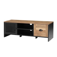 TV Stand - Black & Chesnut