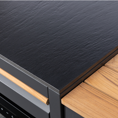 Outdoor Kitchen 3 in 1 with Fridge,  Chef Worktop and Grill