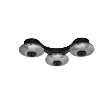 Ballet Ceiling Light – Sandy Black & Smokey Grey