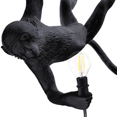 Monkey Lamp Black Swinging