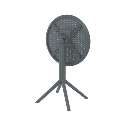 Table 60cm Round Folding  Dark Grey