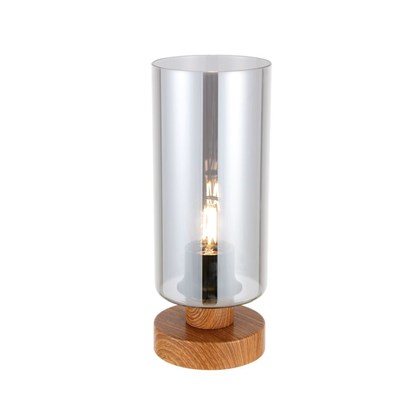 E27  Table Lamp with Smoked Glass