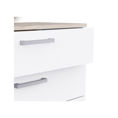 Sideboard 5-Drawer – Oak & White
