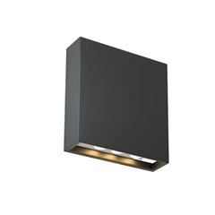 Dark Grey Plastic Wall Light - Up & Down - 6W