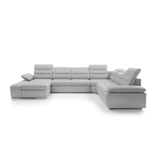 Corner Sofa Bed with Chaise Left 365cm – Light Grey