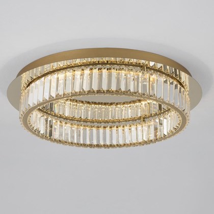 Ceiling Light Aurelia with Gold Metal Crystal Design