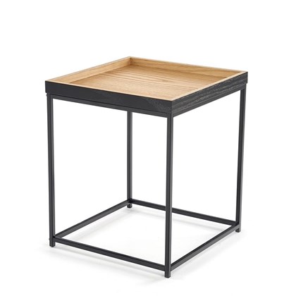 Square Coffee Table - Natural & Black
