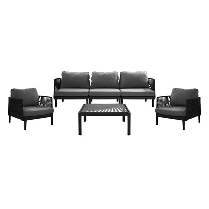 Outdoor Sofa Set Of 4 - Dark Grey