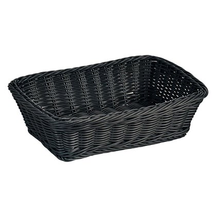 Bread & Fruit Basket - Black 30 x 20.5 x 8.5cm