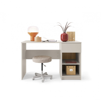 Desk 1 Shelf – Cashmere & Oak Caramel