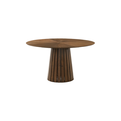Dining Table with Walnut Chair – Light Grey & Walnut