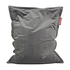 Indoor Slim Velvet Beanbag - Taupe