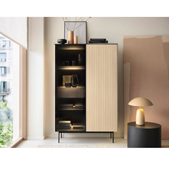 Showcase Cabinet LED 163 – Vicenza Oak