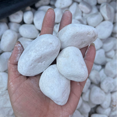 Pebbles 20 Kg Bag – Rain Flower Stones White