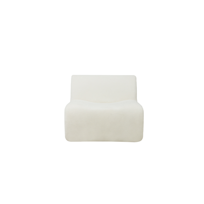 Off White Modular Single Seat Armless