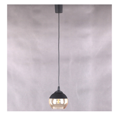 Pendant Light Amber Glass Shade