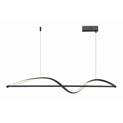 Pendant Lamp Iron & Acrylic H1200 Black 42W 3K