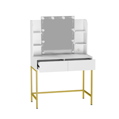 Vanity Table White 90X45x136cm