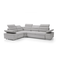 Corner Sofa Bed with Chaise Right 225cm – Light Grey