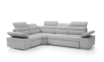 Corner Sofa Bed with Chaise Right 225cm – Light Grey