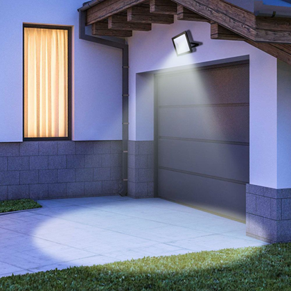 LED Floodlight 100W - 4000K Cool White - Black