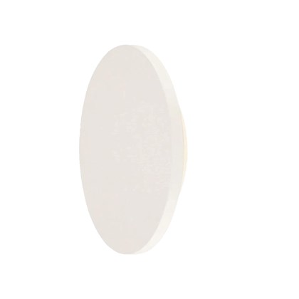 Plastic Outdoor Round Wall Light White 8W 3000K