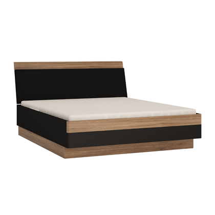 Bed 160 – Stirling Oak & Matt Black