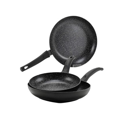 Set Of 3 Black Sky Frying Pans