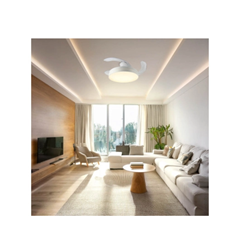 LED Fan Ceiling 36W/3CCT White + Remote Control