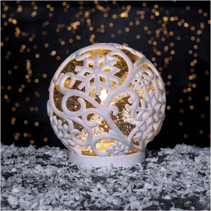 LED Snow Globe Frost Warm White