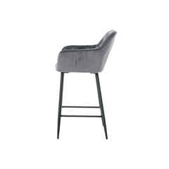Dark Grey Barstool with Arms