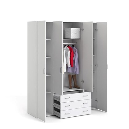 Space Wardrobe with 4 doors & 3 drawers