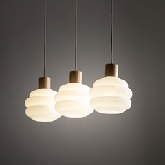 Pendant Lamp 3xE27 – White & Sabia