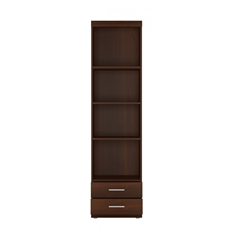Bookcase/Cabinets 2 Shelves - Walnut