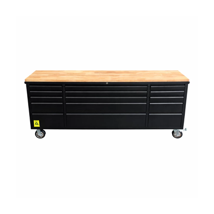 72 Black Tool Chest Black Power Coating