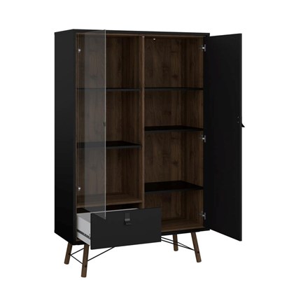 Ry China cabinet in Black Walnut Colour