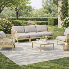 Outdoor Sofa Set Of 4 - Beige