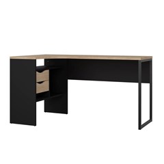 Black Function Plus Desk 2 drawers