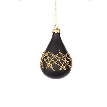 1 Embellish Black Gold Ornament