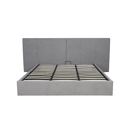 Upholstery Bed with Gaslift 180 x 200 cm - Light Grey